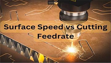 Velocidade de superfície vs taxa de avanço de corte