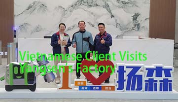 Cliente vietnamita visita fábrica de Yangsen