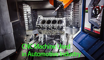 Máquina CNC usada na indústria automotiva